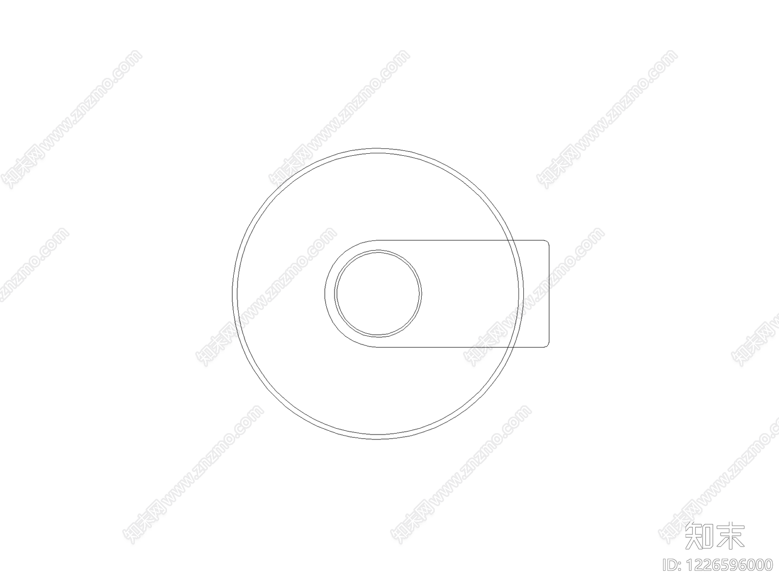 现代开关插座CAD图纸