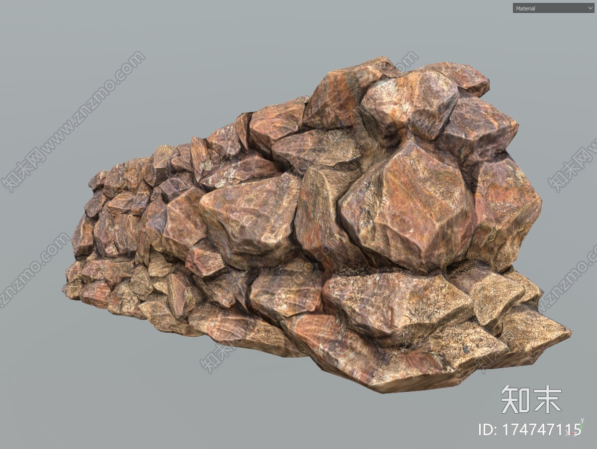的3D岩石墙包CG模型下载【ID:174747115】