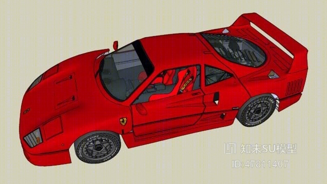 跑车SU模型下载【ID:517888152】