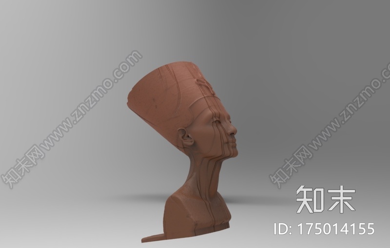 法老半身像3d打印模型下载【ID:175014155】