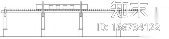 扇形游廊建筑方案（一）cad施工图下载【ID:166734122】