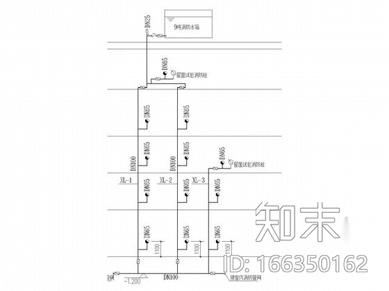 [浙江]四层档案馆给排水消防施工图（七氟丙烷气体灭火）cad施工图下载【ID:166350162】