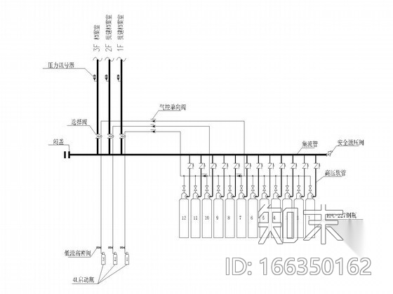 [浙江]四层档案馆给排水消防施工图（七氟丙烷气体灭火）cad施工图下载【ID:166350162】