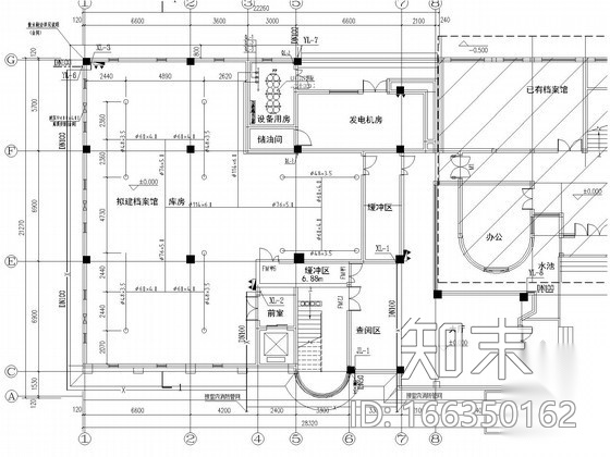 [浙江]四层档案馆给排水消防施工图（七氟丙烷气体灭火）cad施工图下载【ID:166350162】