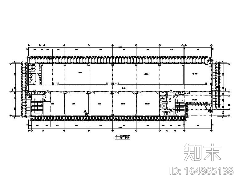 [浙江]高层幕墙立面框架结构县级图书档案馆建筑施工图施工图下载【ID:164865138】