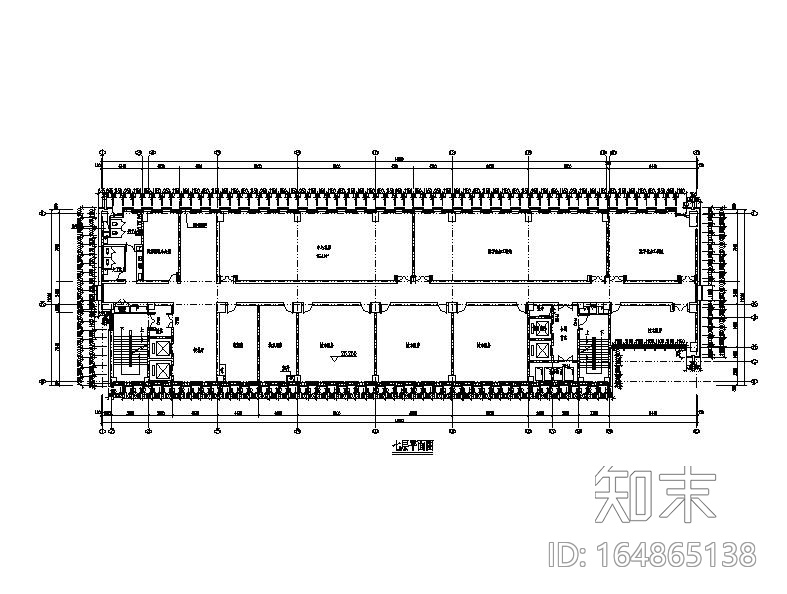 [浙江]高层幕墙立面框架结构县级图书档案馆建筑施工图施工图下载【ID:164865138】