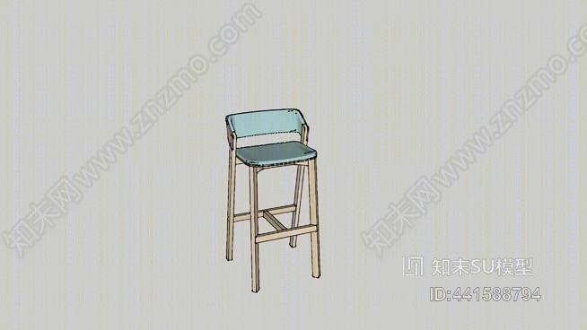 折叠椅SU模型下载【ID:441588794】