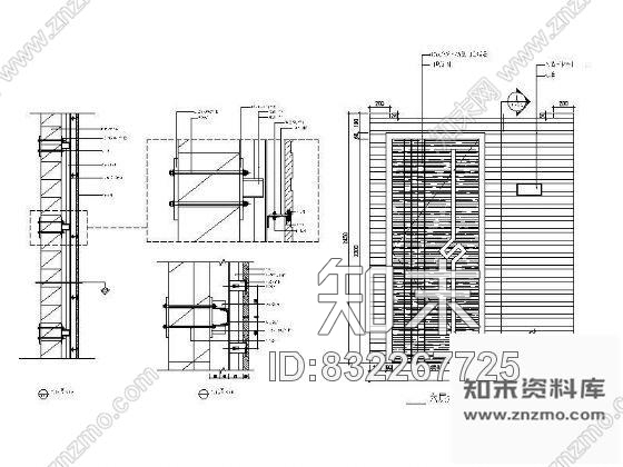 图块/节点KTV走廊墙饰详图Ⅰcad施工图下载【ID:832267725】