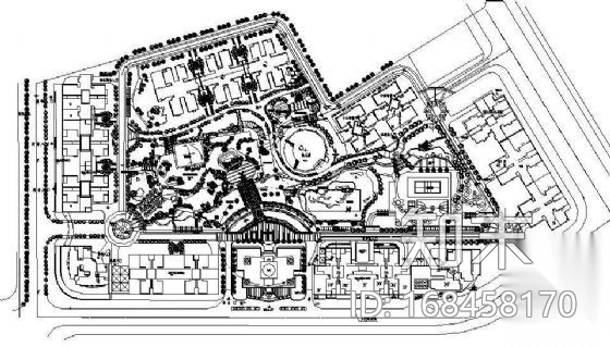 重庆城市花园小区景观施工图施工图下载【ID:168458170】