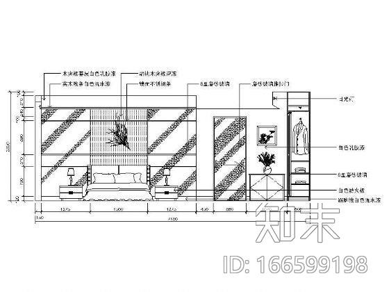 21个卧室立面图施工图下载【ID:166599198】