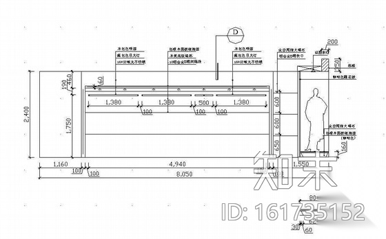 某服装专卖店设计方案cad施工图下载【ID:161735152】