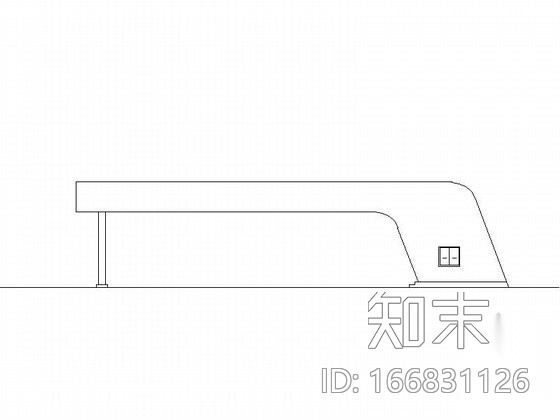 [哈尔滨]某汽车交易场拓号、拍照棚建筑方案图cad施工图下载【ID:166831126】