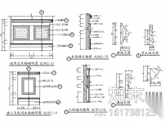 [武汉]临湖双层豪华别墅全套装修图cad施工图下载【ID:161738125】