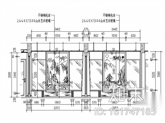 [浙江]某德国品牌艺术玻璃专卖店装修图施工图下载【ID:161747185】