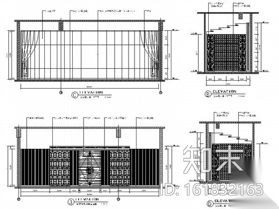 某会所多媒体室装修详图cad施工图下载【ID:161832163】