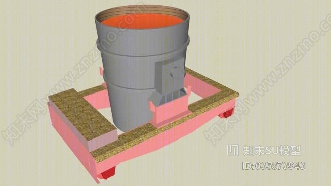 钢包转运车SU模型下载【ID:635873943】