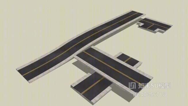 大桥SU模型下载【ID:917862202】