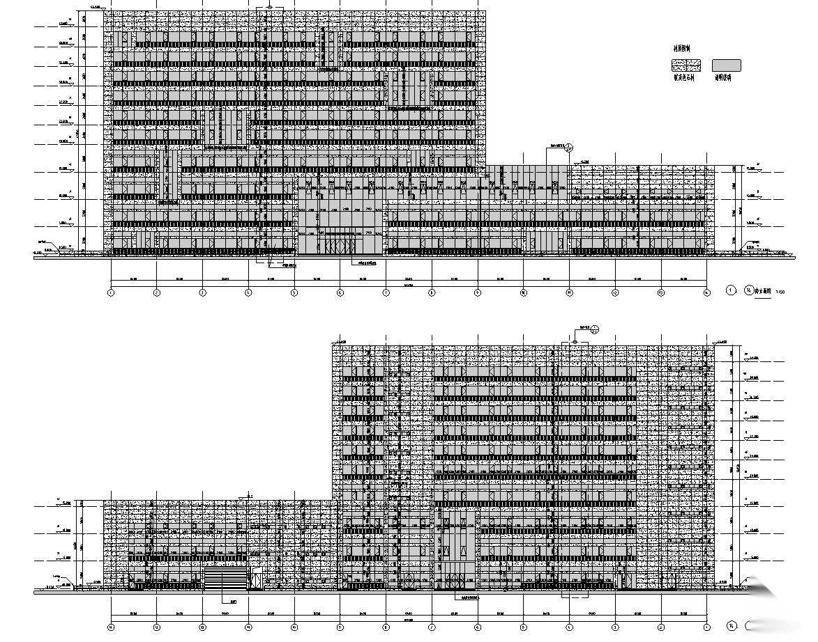 [安徽]某城市质监局建筑施工图设计图cad施工图下载【ID:151479120】