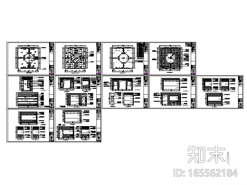 某中学校校史馆展厅室内装修图cad施工图下载【ID:165562184】