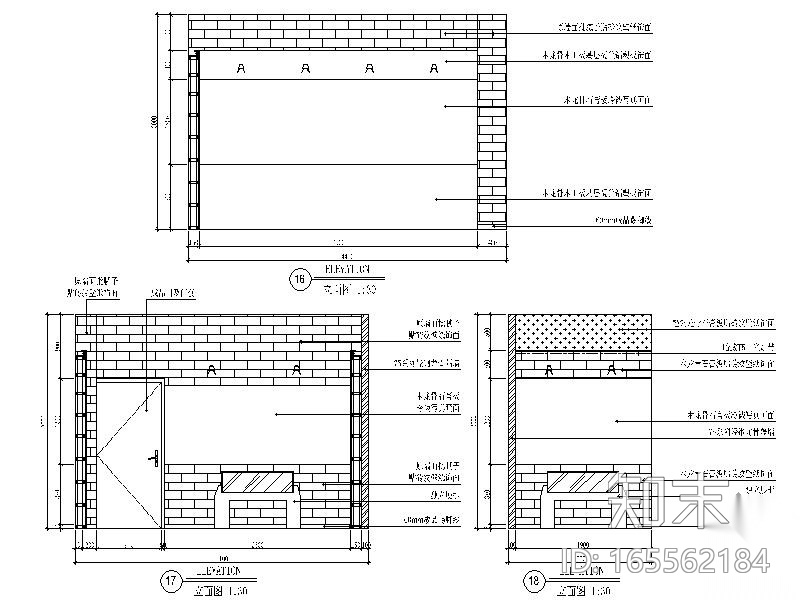 某中学校校史馆展厅室内装修图cad施工图下载【ID:165562184】