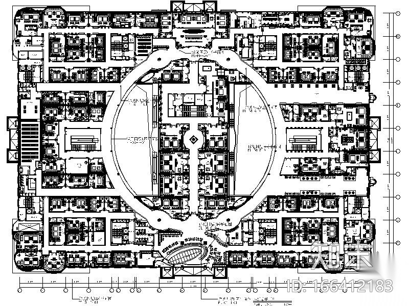 五星级酒店夜总会内装施工图cad施工图下载【ID:166412183】