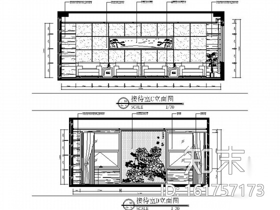 [厦门]某现代风办公室室内装修施工图（含效果）cad施工图下载【ID:161757173】