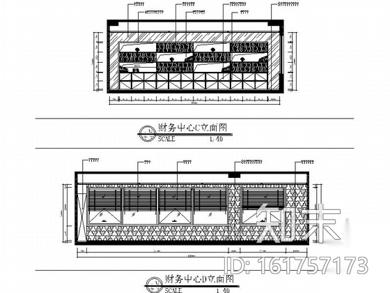 [厦门]某现代风办公室室内装修施工图（含效果）cad施工图下载【ID:161757173】