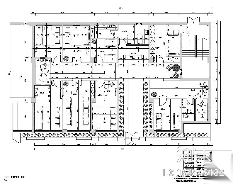 [新疆]竹林自然风茶室空间设计施工图（附效果图）cad施工图下载【ID:164848182】