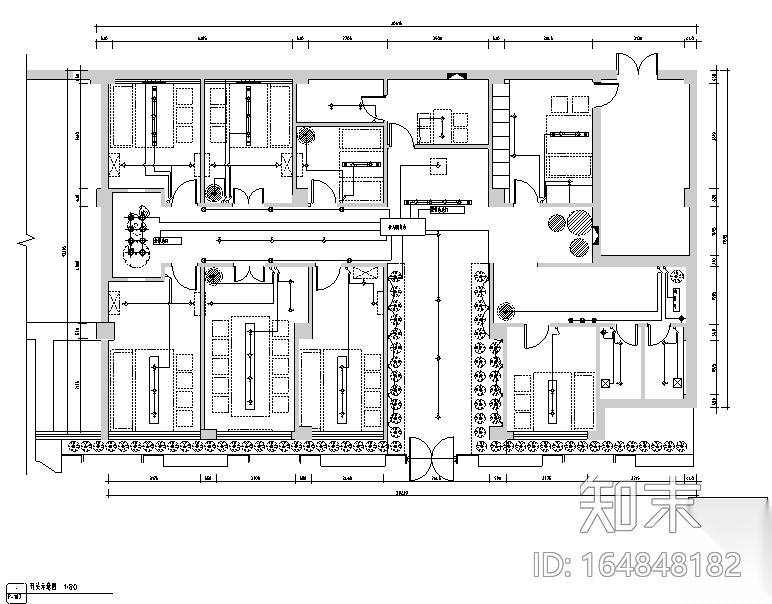 [新疆]竹林自然风茶室空间设计施工图（附效果图）cad施工图下载【ID:164848182】
