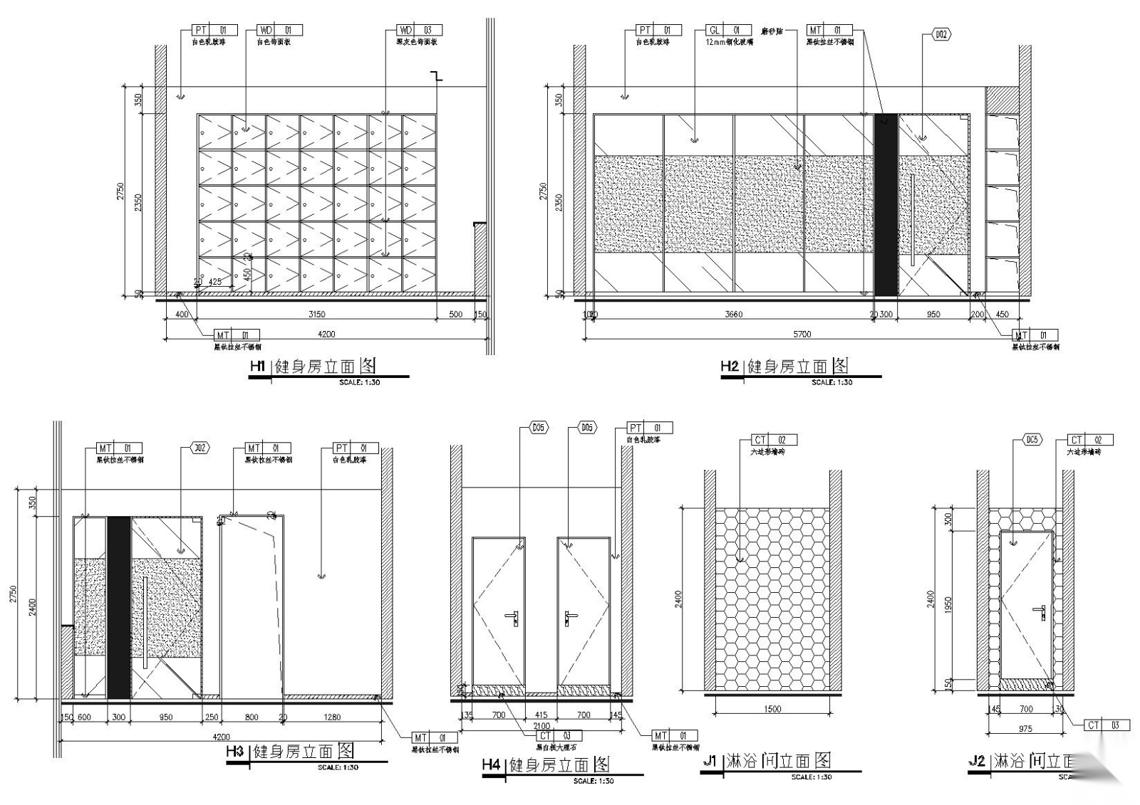 1350㎡办公空间施工图+SU模型施工图下载【ID:160417171】