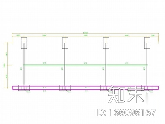 钢结构广告牌结构图cad施工图下载【ID:166096167】