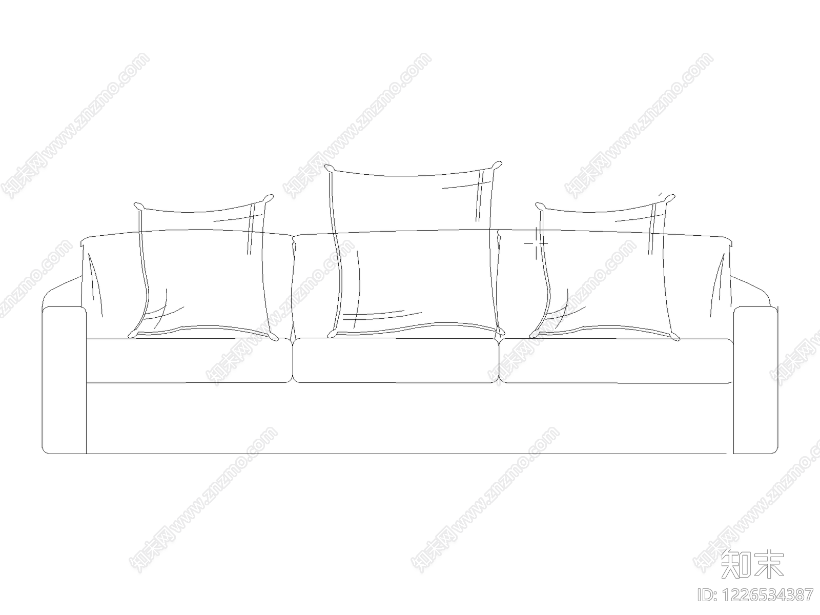 工装设计平立面常用图块cad施工图下载【ID:1226534387】
