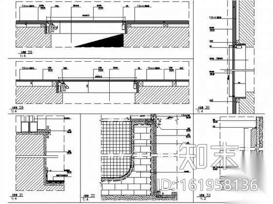 [重庆]现代简约酒店行政套房室内设计施工图cad施工图下载【ID:161958136】