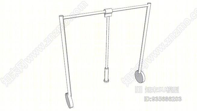 拉下壁橱杆SU模型下载【ID:935686203】