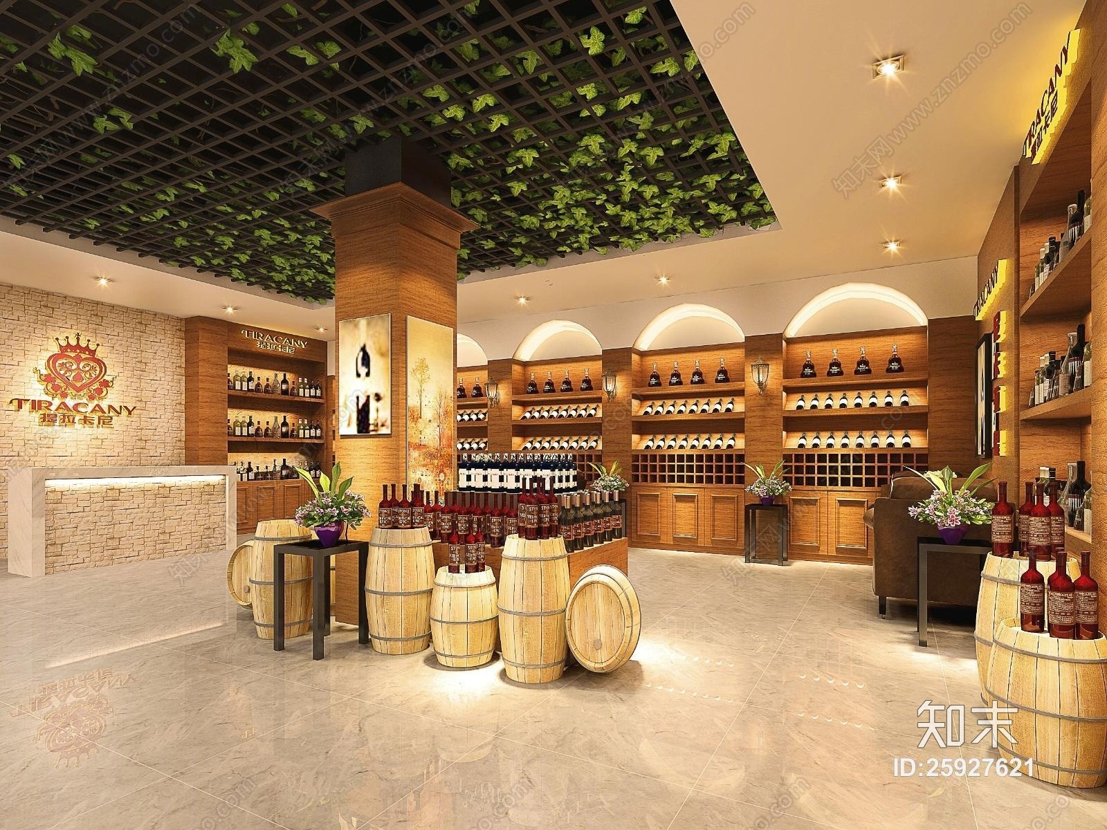 美式酒窖3D模型下载【ID:25927621】
