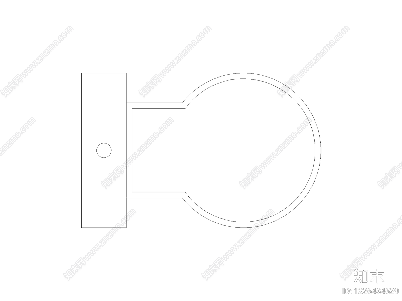 五金管件cad施工图下载【ID:1226484629】