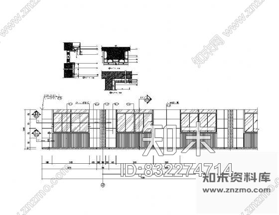 图块/节点办公楼靠窗墙饰面详图cad施工图下载【ID:832274714】