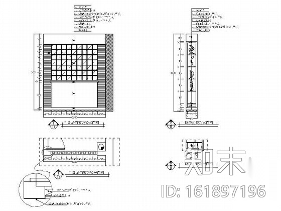 [湖南]现代三居室室内装修图（含效果）cad施工图下载【ID:161897196】