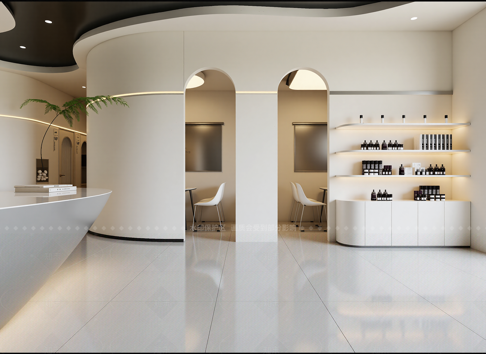 现代化妆品展台3D模型下载【ID:1214965792】