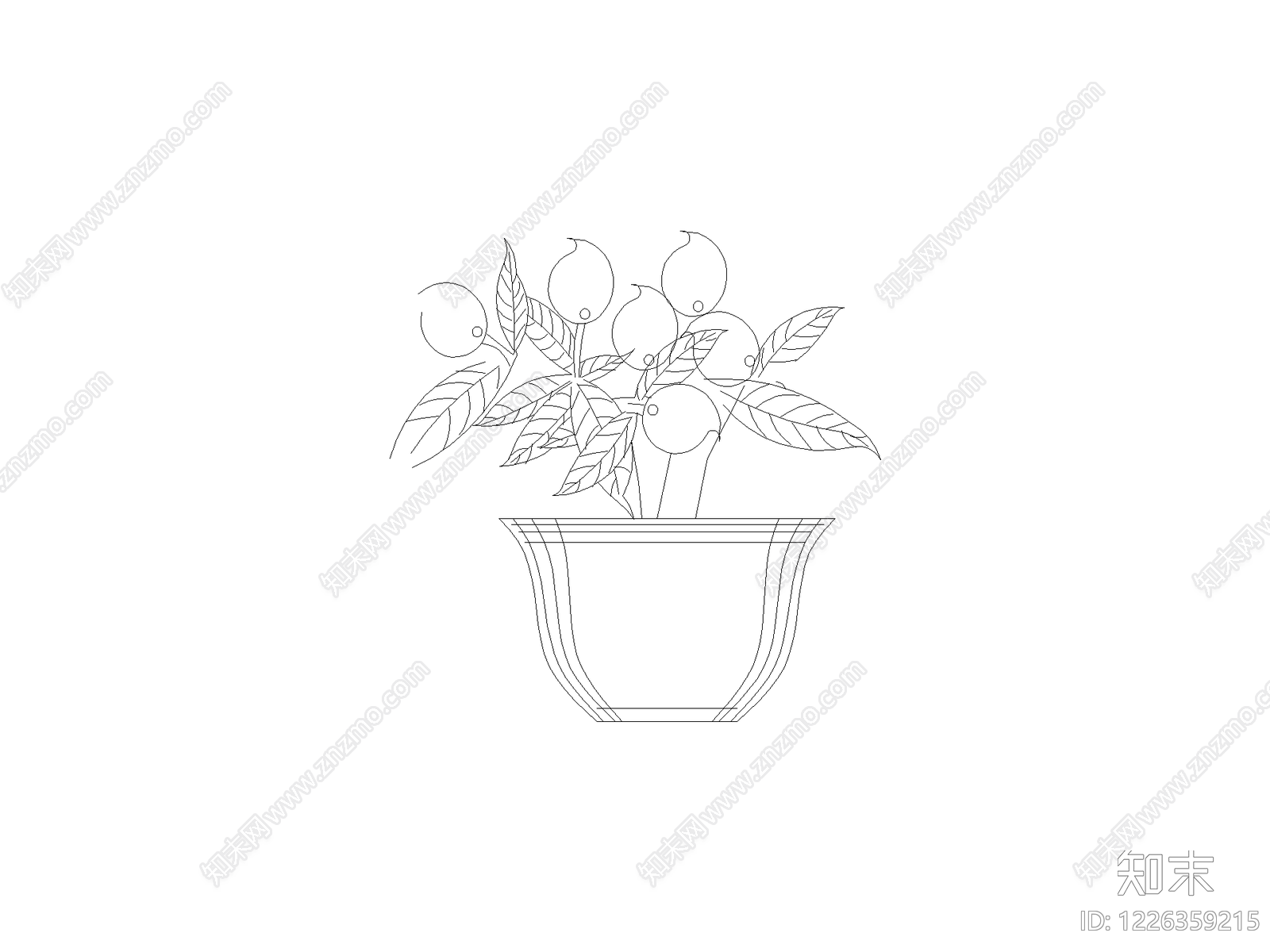 绿植cad施工图下载【ID:1226359215】
