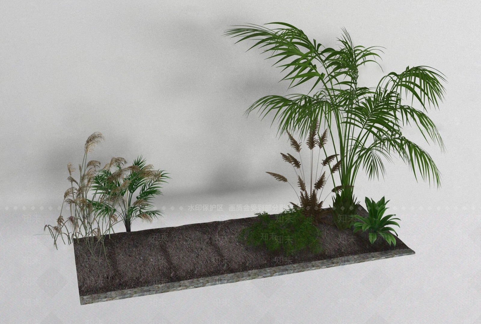 现代花坛3D模型下载【ID:1110588440】