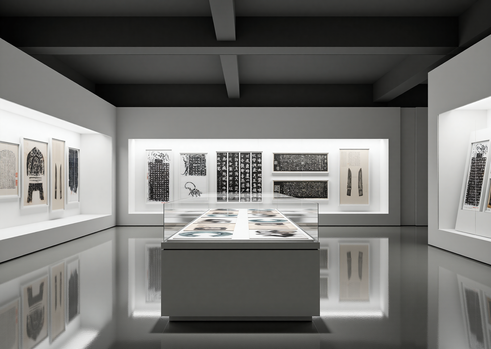 现代艺术展厅3D模型下载【ID:1215097545】