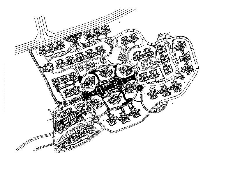 [重庆]特色居住区规划施工图设计cad施工图下载【ID:161072130】