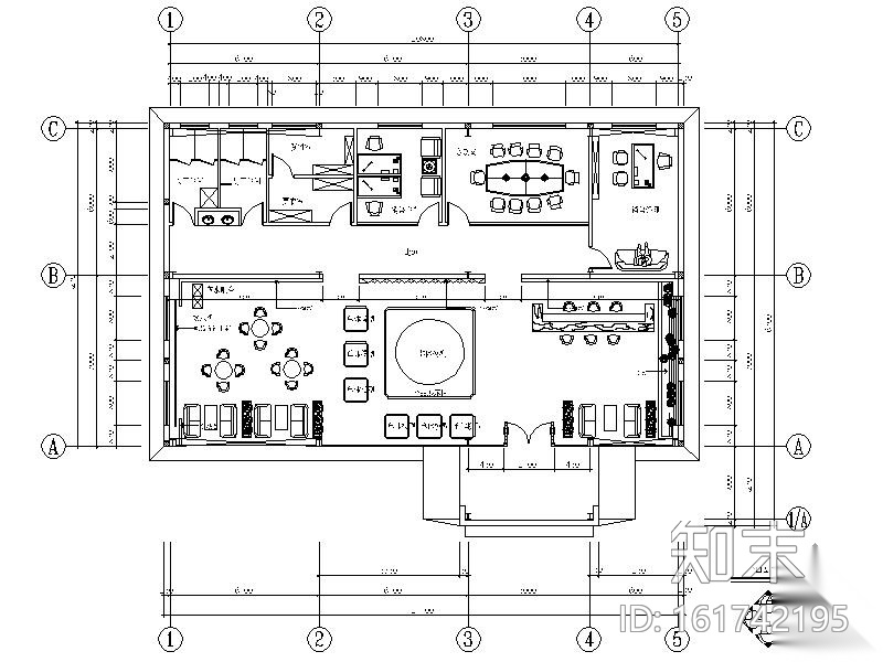 某置业售楼部室内装修图cad施工图下载【ID:161742195】