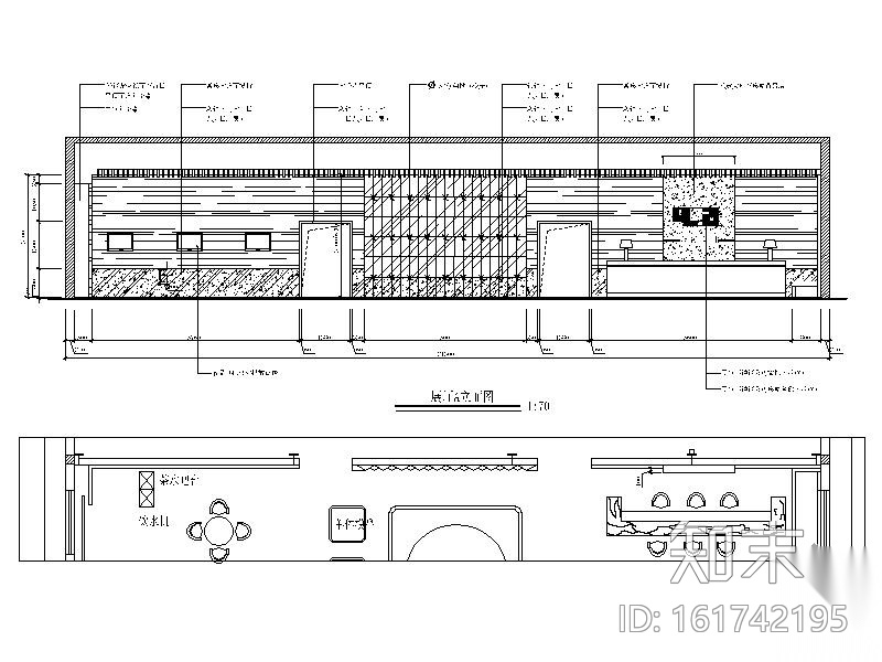 某置业售楼部室内装修图cad施工图下载【ID:161742195】