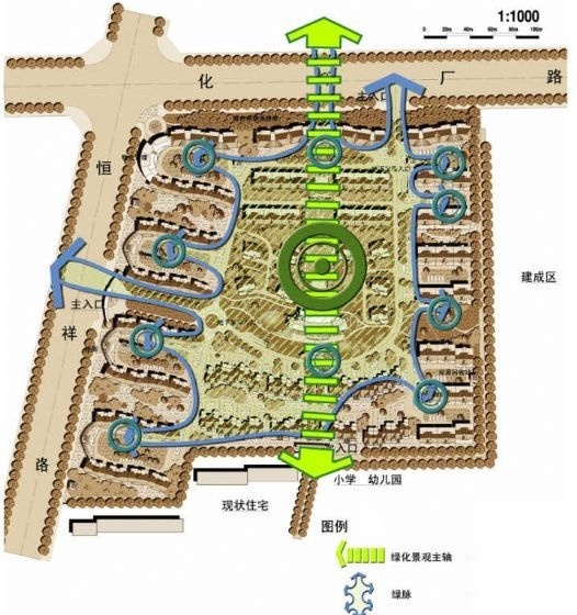 [保定]城市花园小区详细规划方案设计施工图下载【ID:161075189】