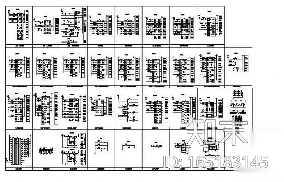常用CAD标准电气图块施工图下载【ID:165183145】
