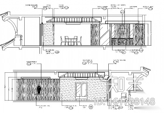 五星级酒店行政酒廊施工图cad施工图下载【ID:161798148】
