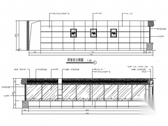 [四川]现代风格农商银行营业部室内装饰施工图（含效果）施工图下载【ID:160704190】