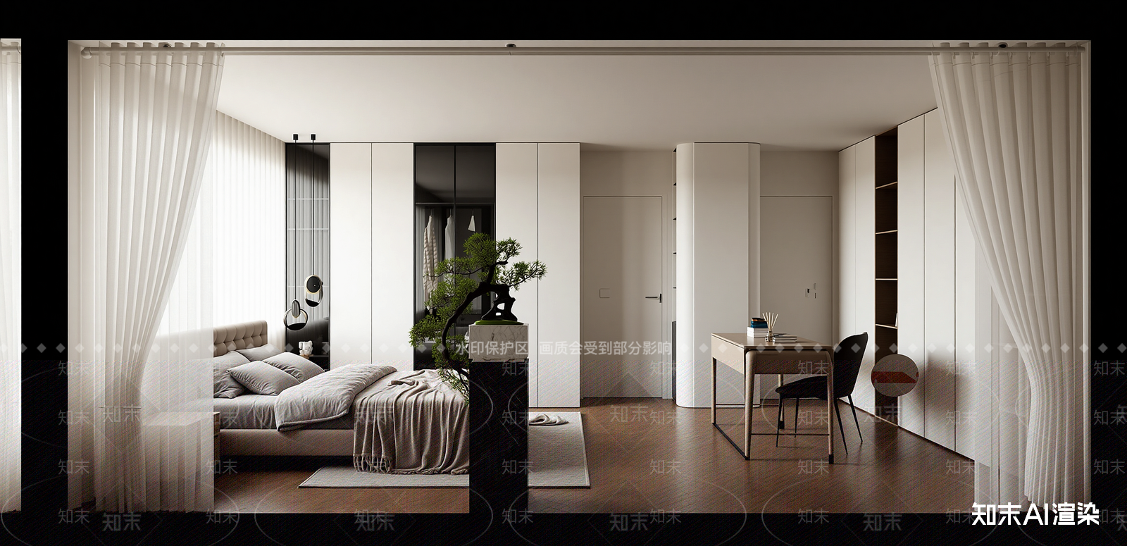 现代家居客厅SU模型下载【ID:1215987511】